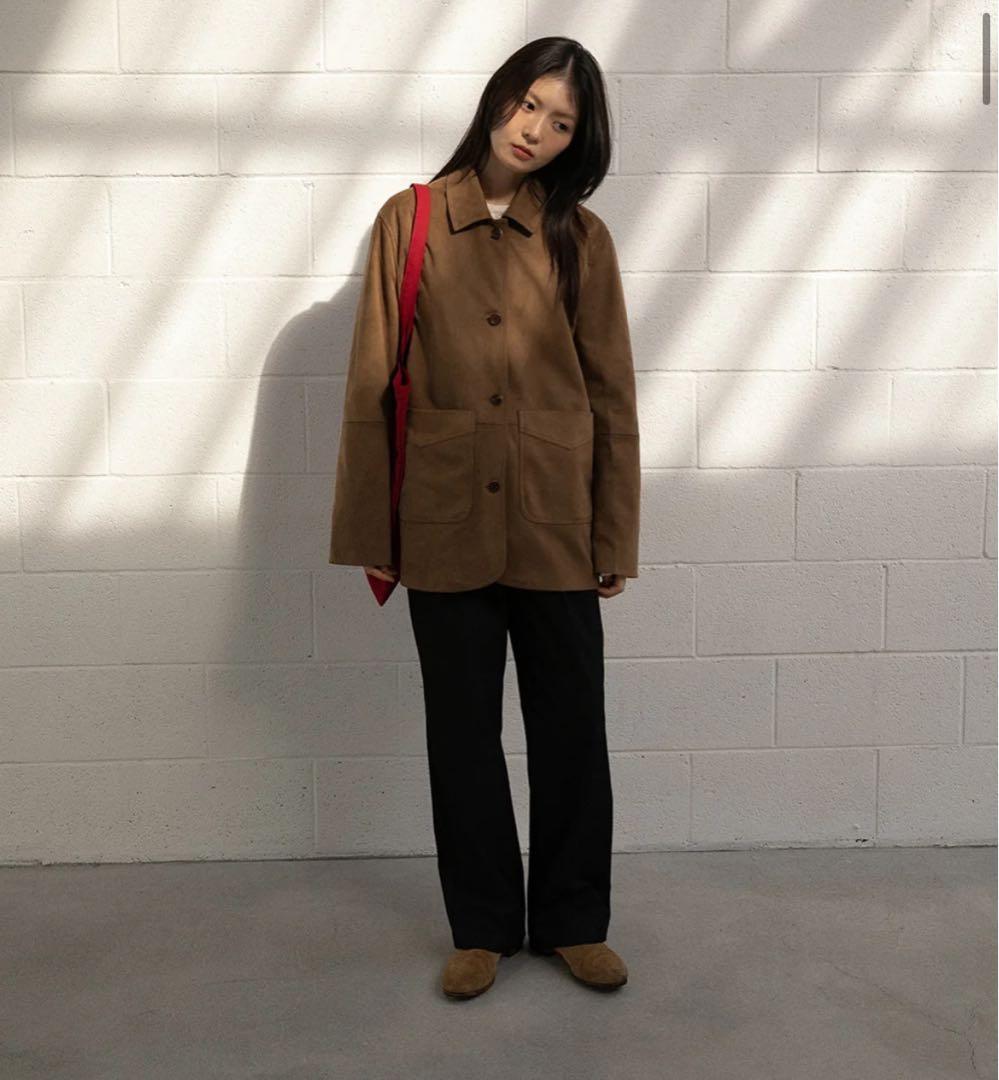 OHOTORO/ Henry Suede Jacket ベージュ