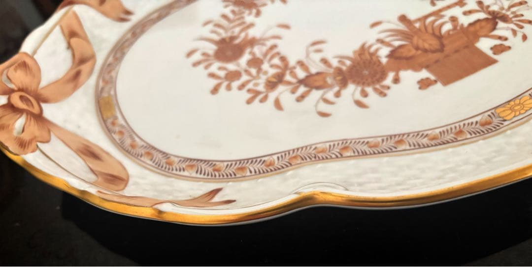 ヘレンド　『インドの華』シリーズ アポニーマロン　パーティートレイ