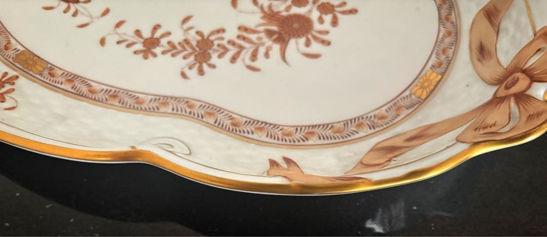 ヘレンド　『インドの華』シリーズ アポニーマロン　パーティートレイ