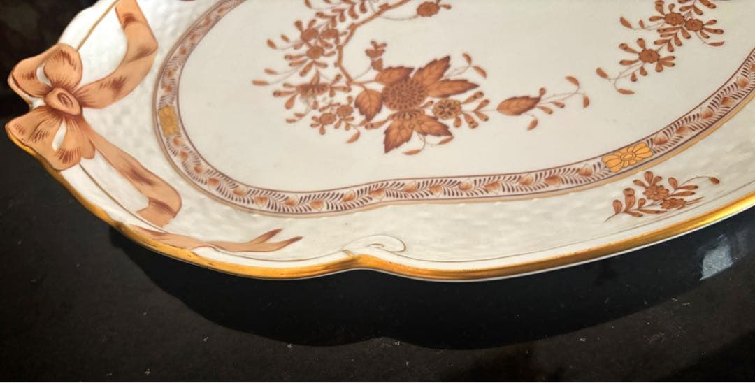 ヘレンド　『インドの華』シリーズ アポニーマロン　パーティートレイ