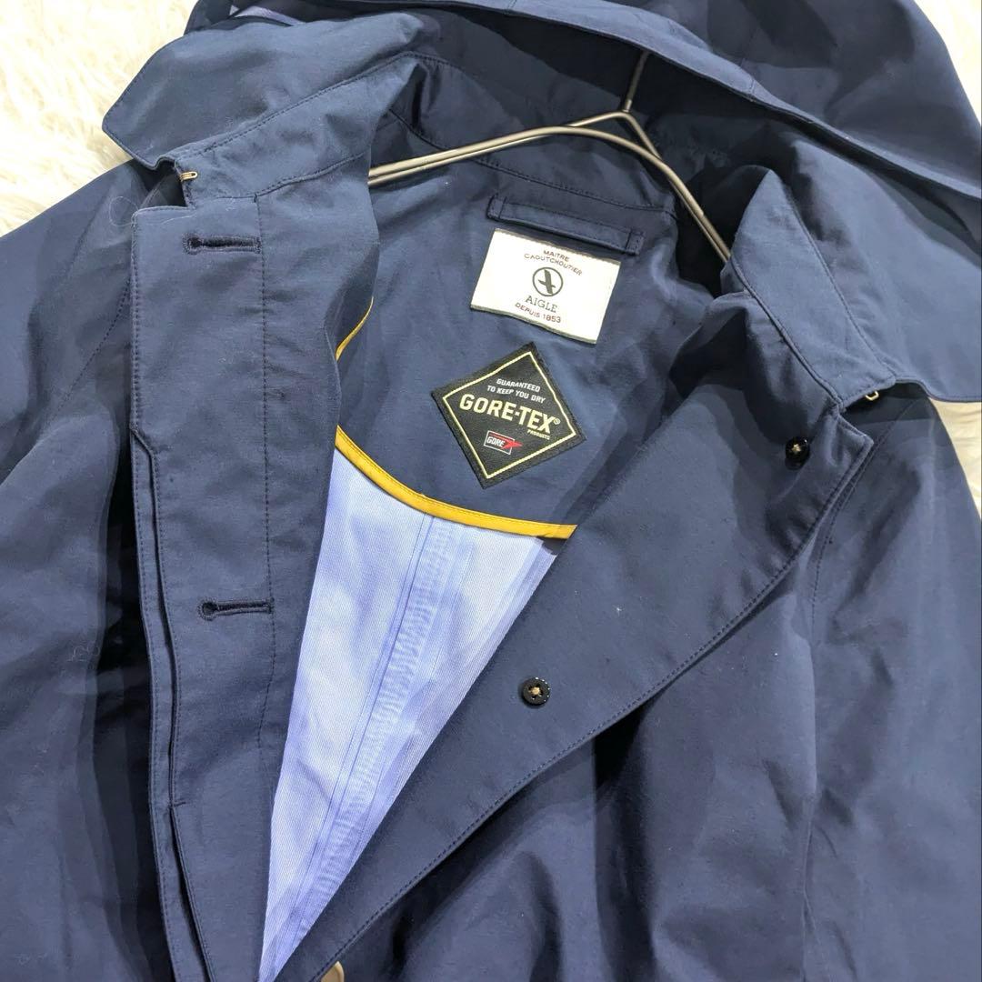 エーグル AIGLE トレンチコート ロングコート ゴアテックス 防水 防風