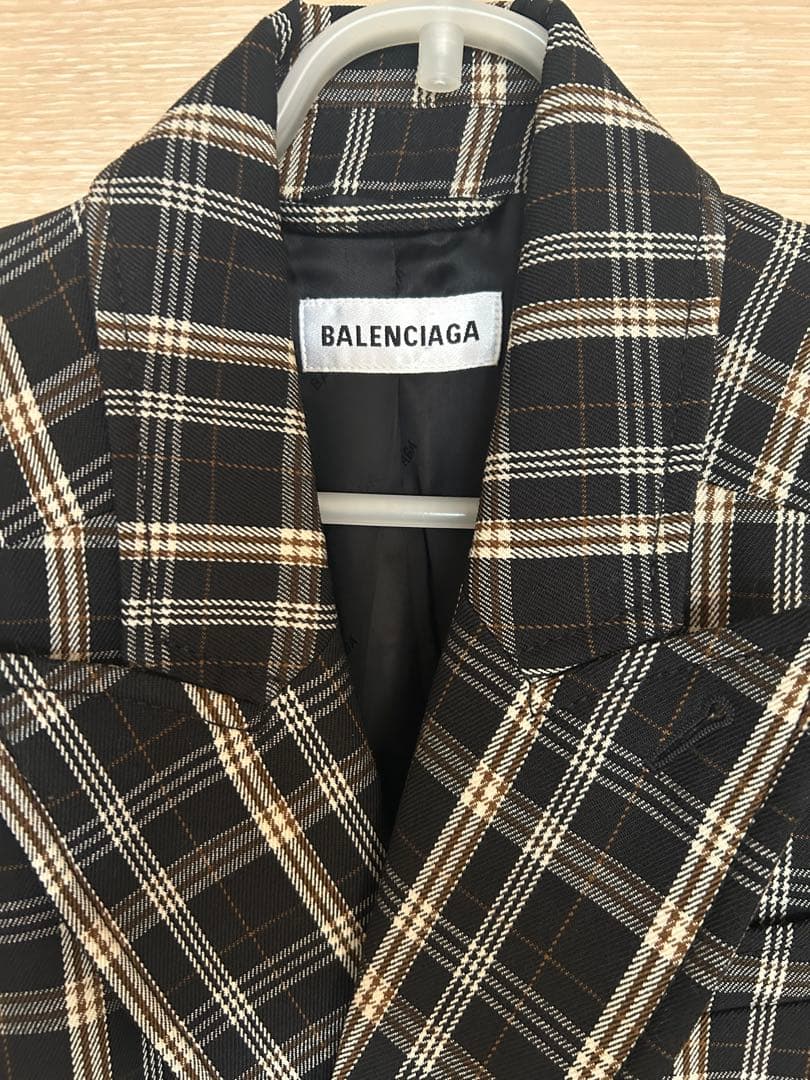 Balenciaga バレンシアガ　チェックコート