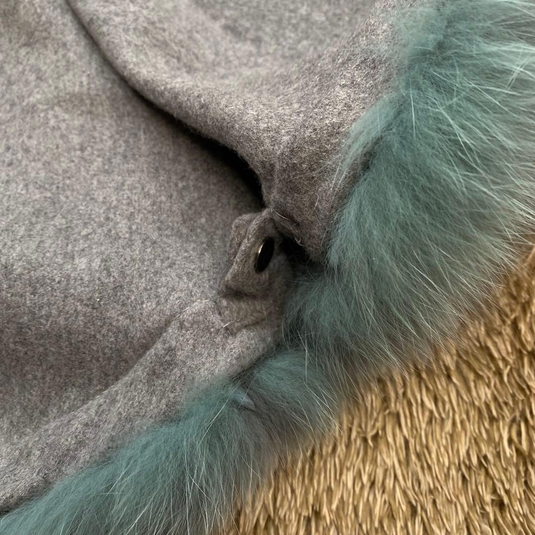 カシミヤ100% ブルーフォックス ポンチョ