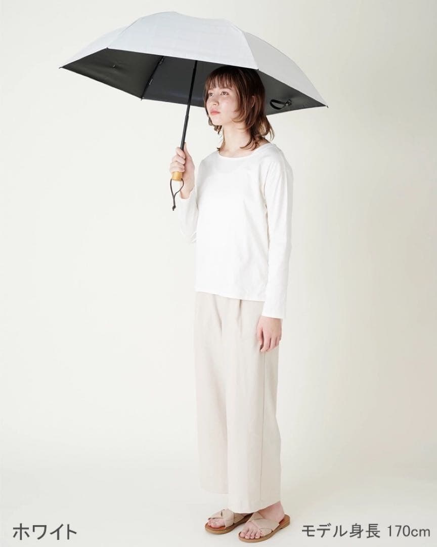 サンバリア 折りたたみ日傘 ３段折 チェック