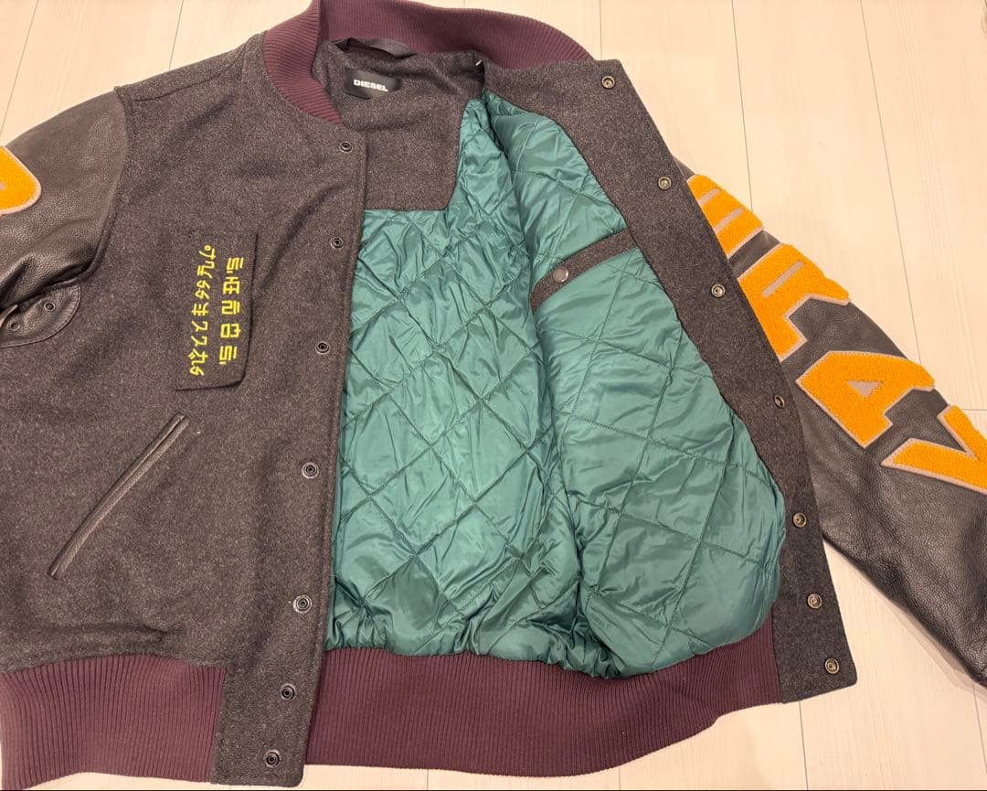 DIESEL ディーゼル スタジャン レザー L