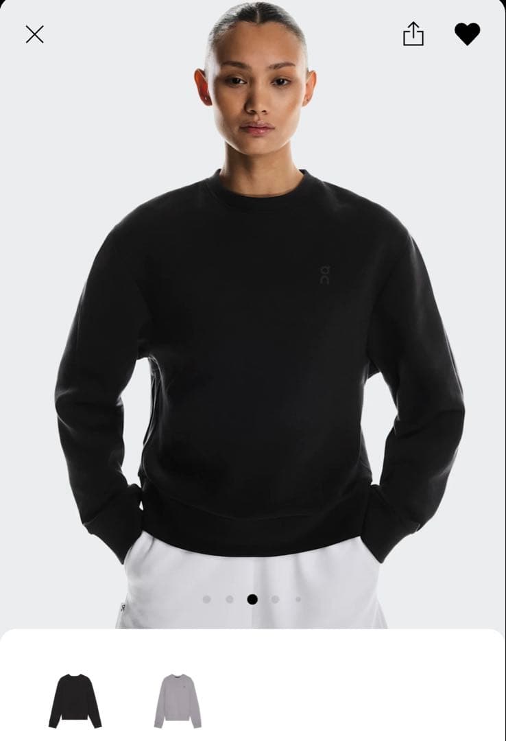 on running Focus Tech Crew スウェット　トレーナー