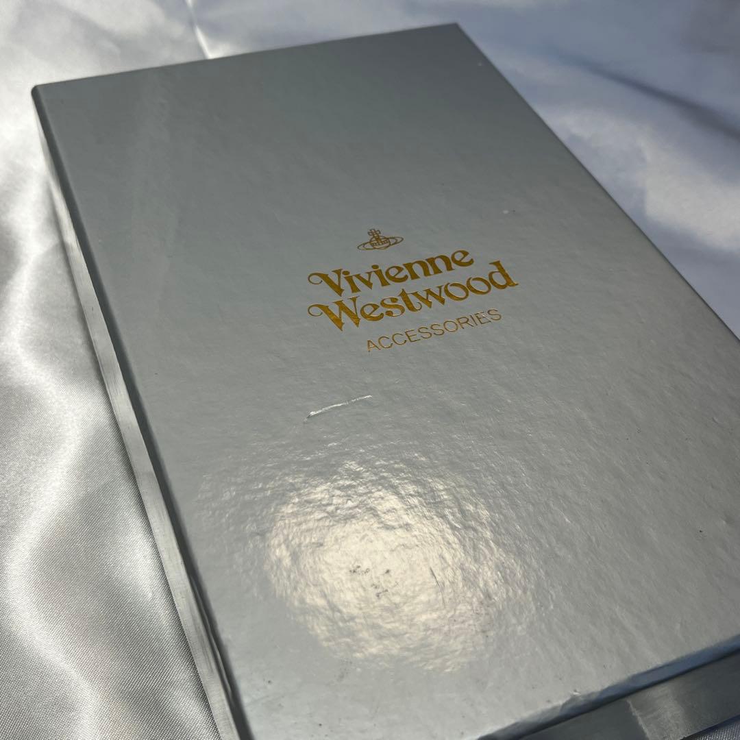新品 Vivienne Westwood ブルー ゴールドオーブ 長財布