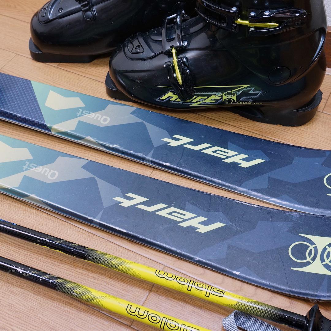 メンテ済 138cm 靴25cm HART スキーセット