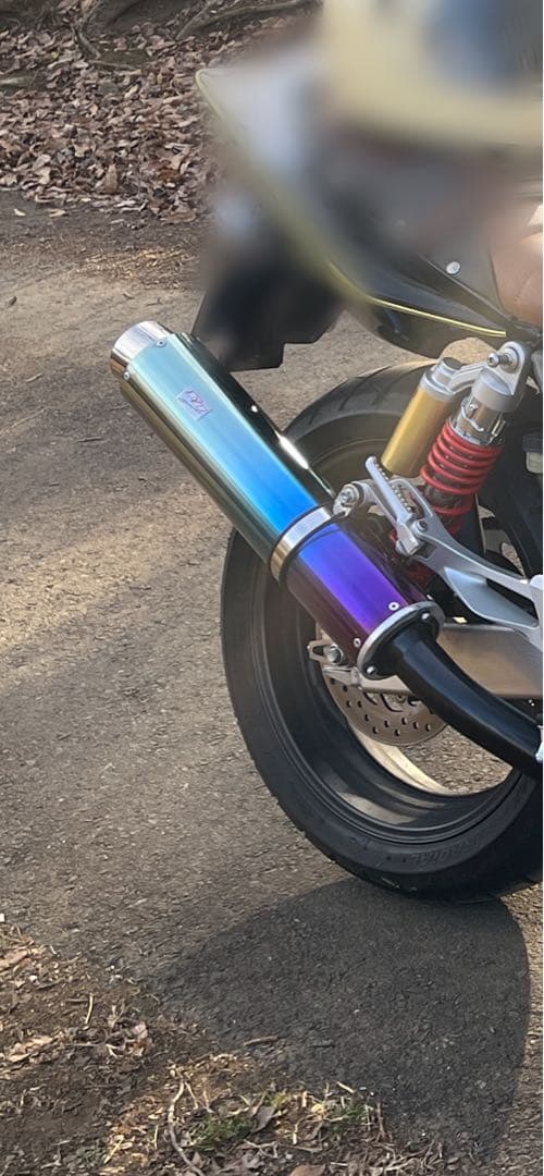 【当時物】EB製 チタンサイレンサー ステー付き CB400SF NC39使用