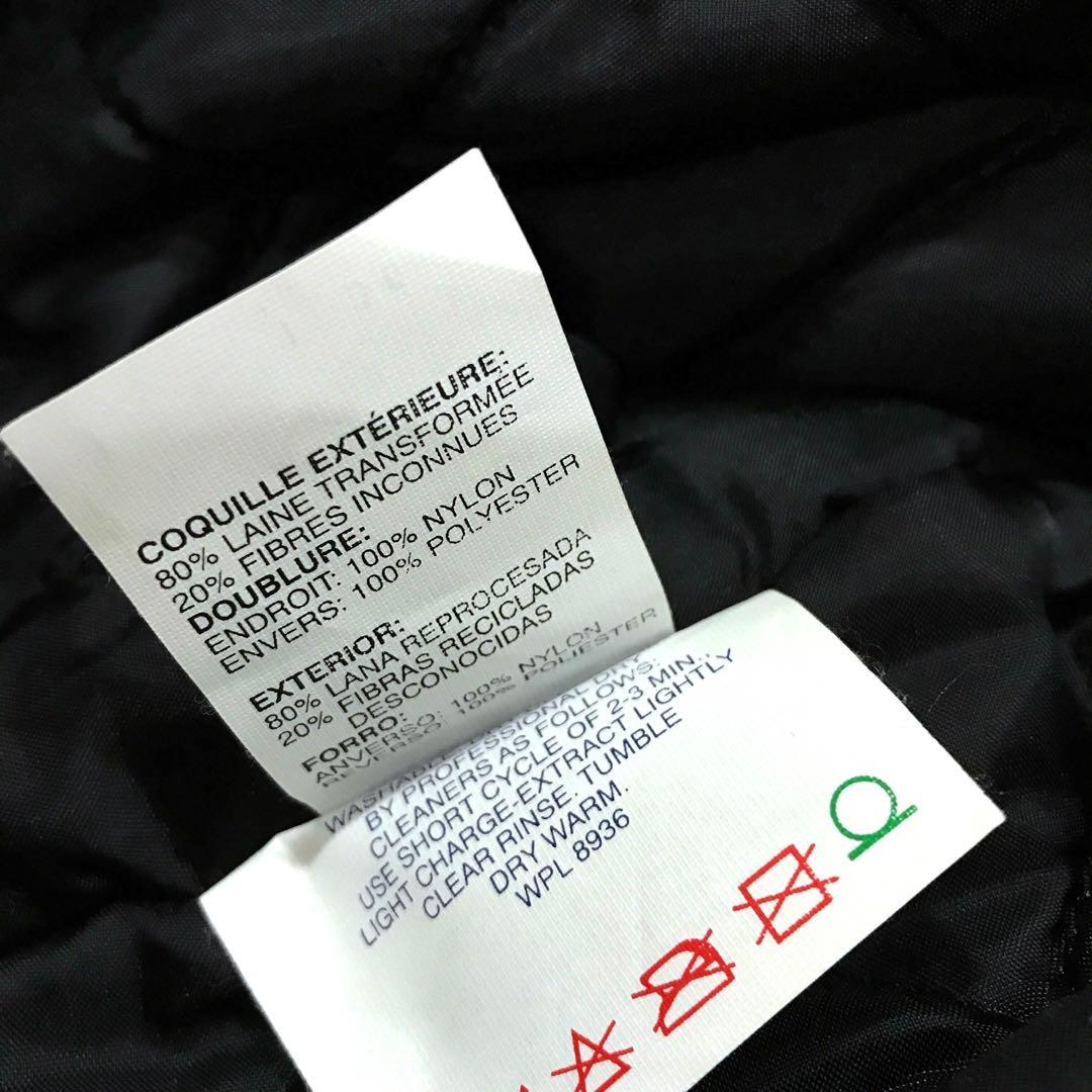 XL 80s 90s DeLONG レザー ウール スタジャン デロング