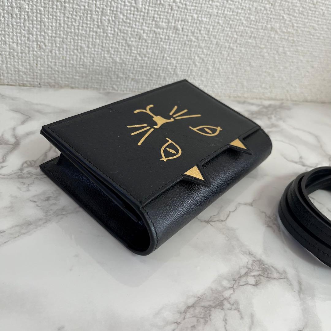 シャーロットオリンピア ネコ レザー 2wayポシェット ショルダーバッグ