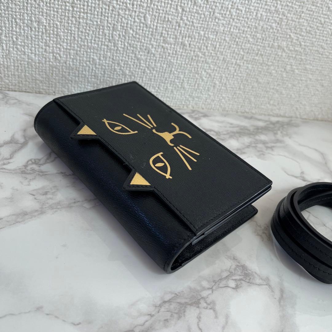 シャーロットオリンピア ネコ レザー 2wayポシェット ショルダーバッグ