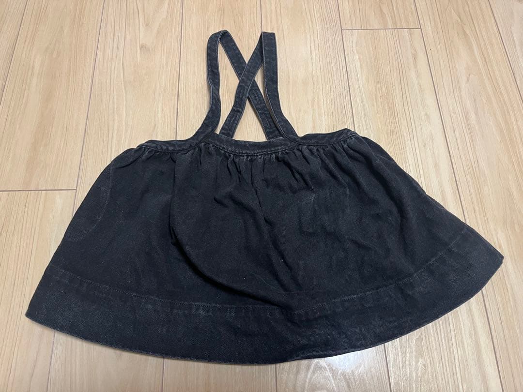SOOR PLOOM ブラックデニム スカート 104cm 4y