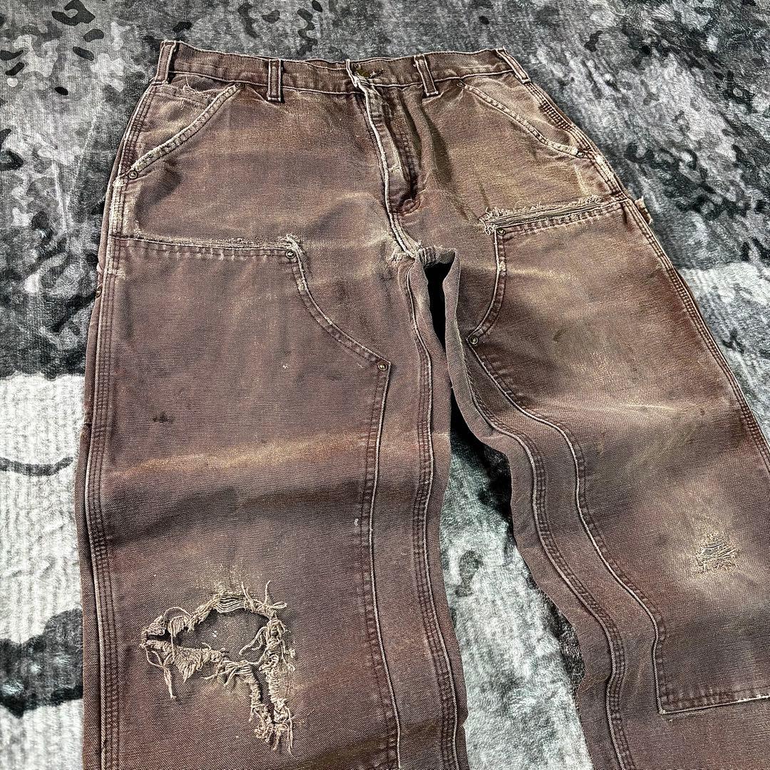 極上クラッシュ ダック地 良フェード レザータグ スペシャル ゆるだぼ 一点物