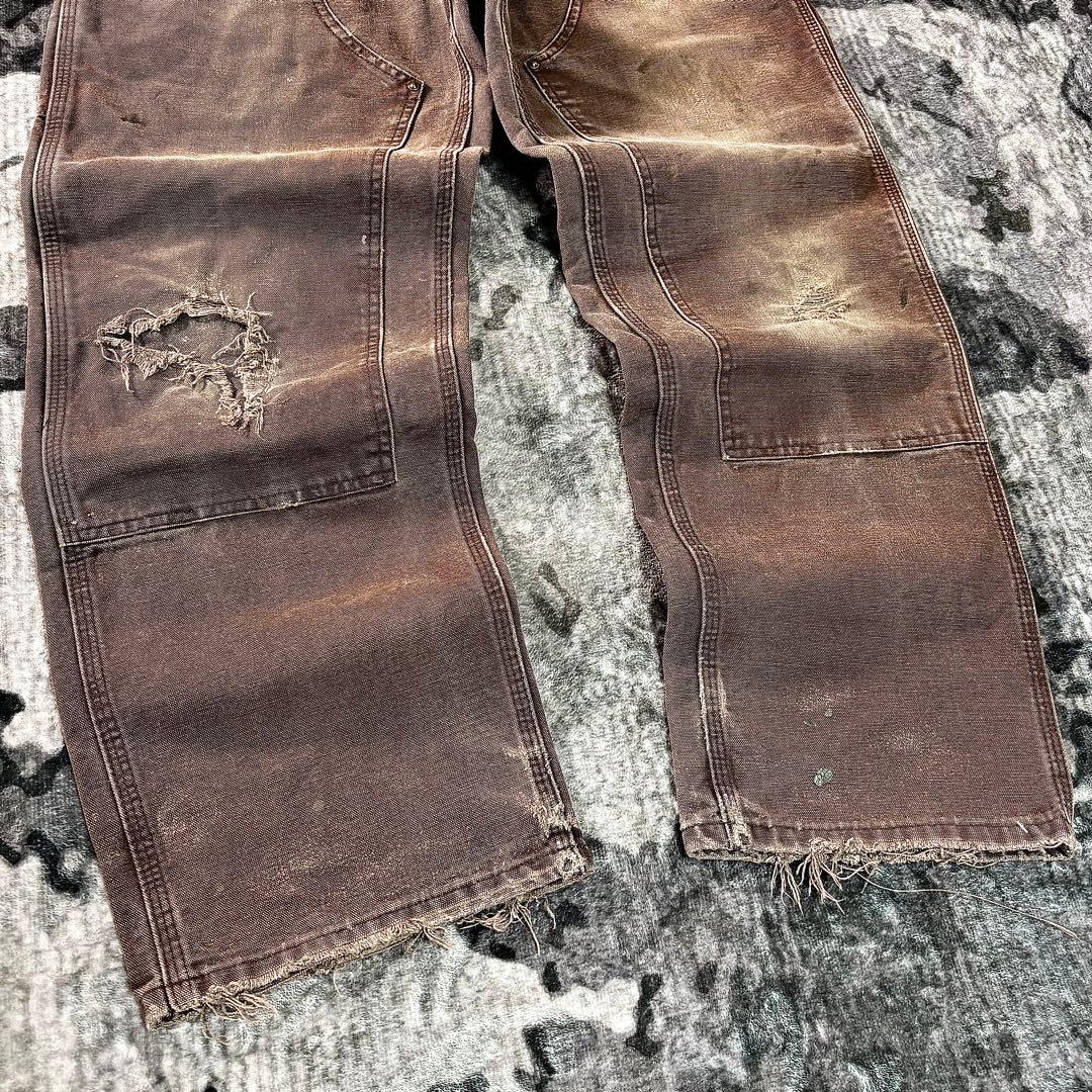 極上クラッシュ ダック地 良フェード レザータグ スペシャル ゆるだぼ 一点物