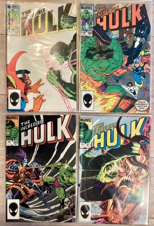 The incredible HULK #299〜#302 アメコミ　マーベル