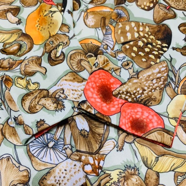 希少1970s1970年代ヴィンテージキノコ柄ワンピース_21