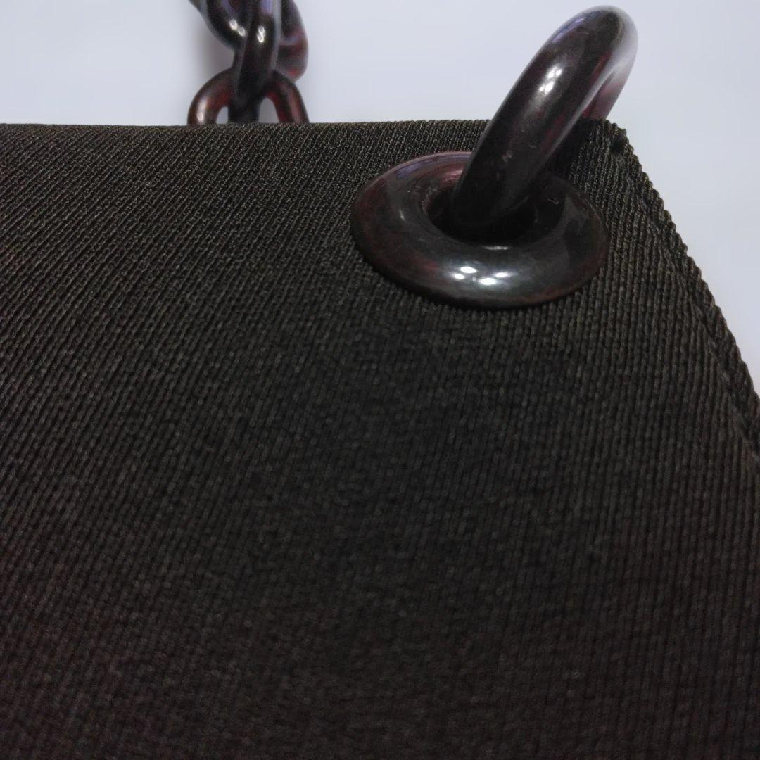 PRADA 焦げ茶色のプラスチック製 ショルダーバッグ