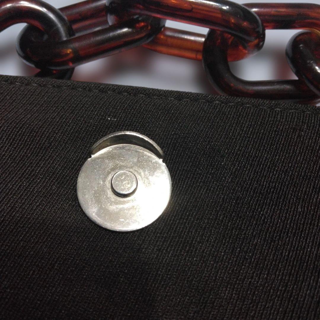 PRADA 焦げ茶色のプラスチック製 ショルダーバッグ