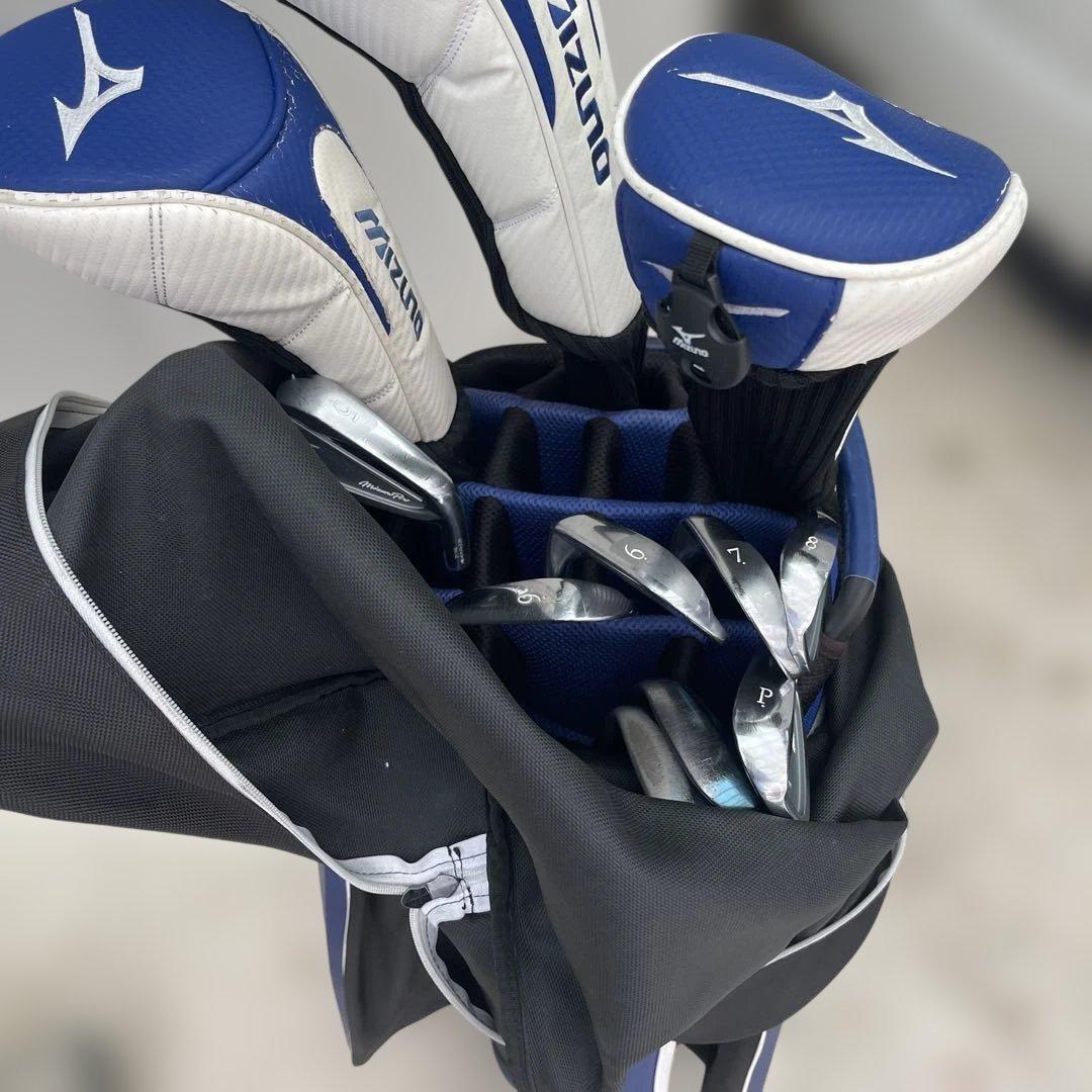 Mizuno キャディバッグ 青/白