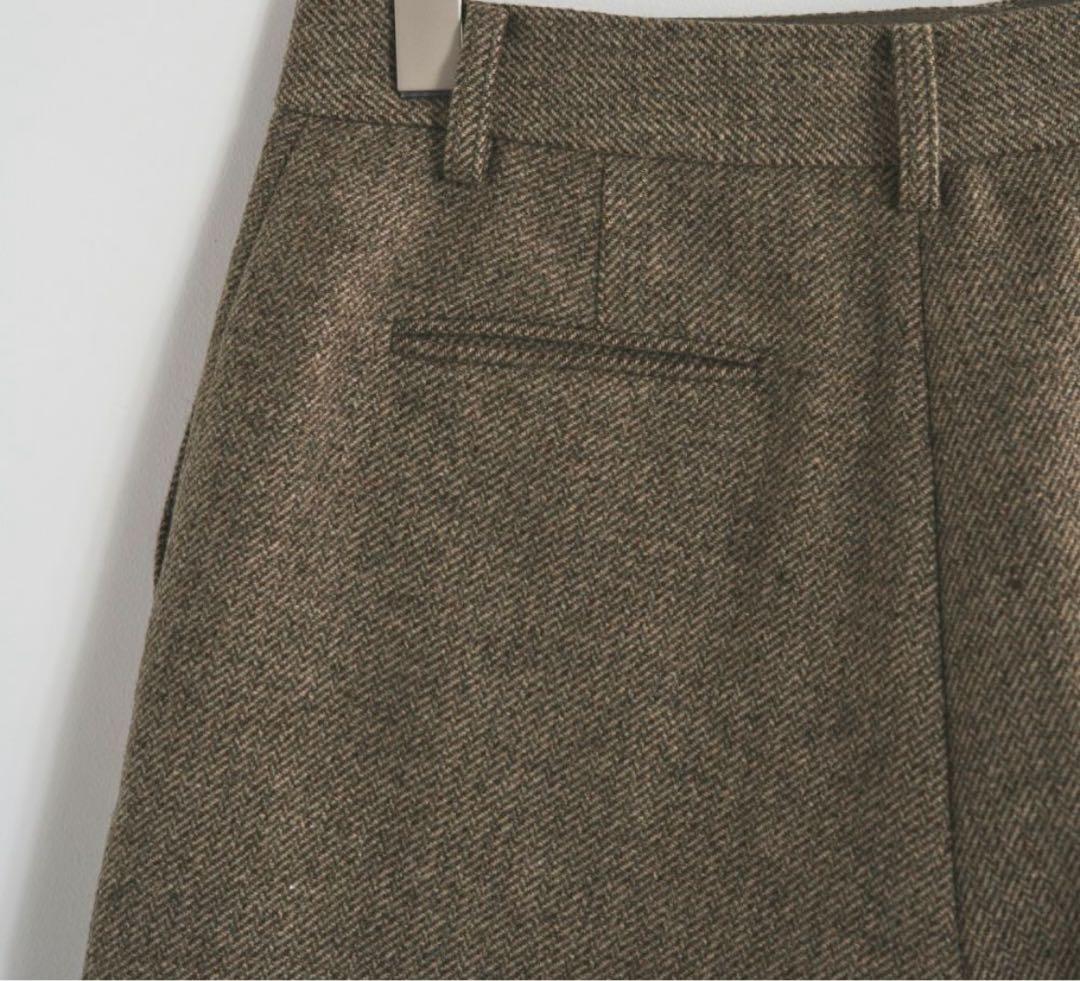 anuke Herringbone Short Pants アンヌーク　ベージュ
