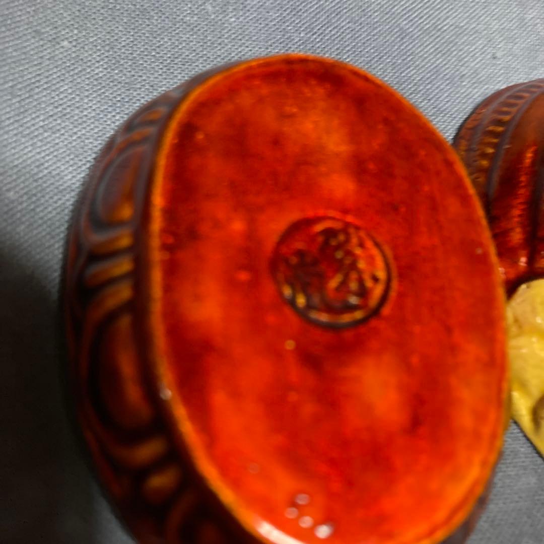 茶道具　香合『交趾白檀』『花喰鳥香合』　 【中村翠嵐造】