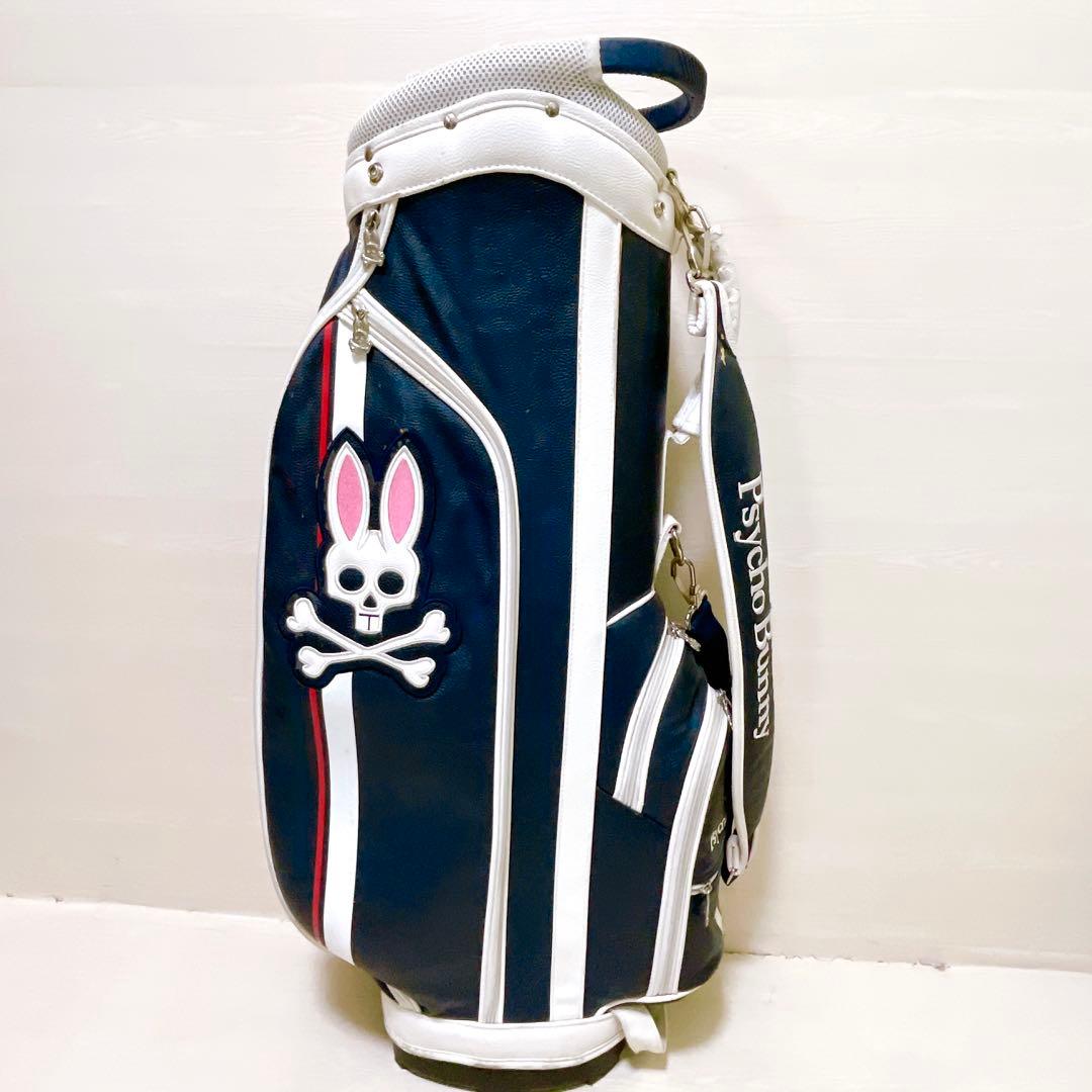 サイコバニー キャディバッグ ゴルフバッグ　 9.5型 6分割 ネイビー