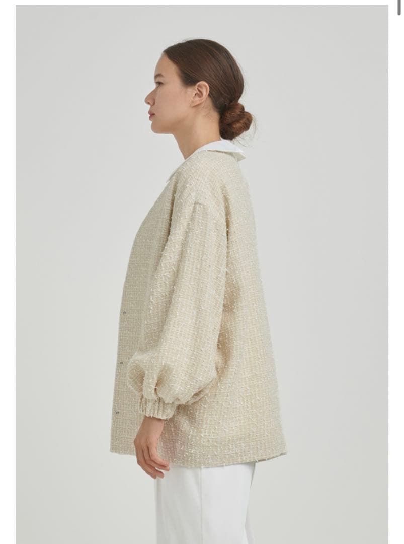 yori ミックスツイードジャケット