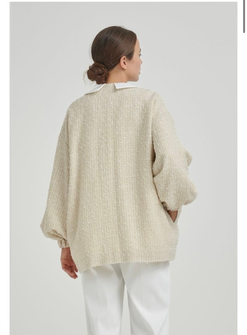 yori ミックスツイードジャケット