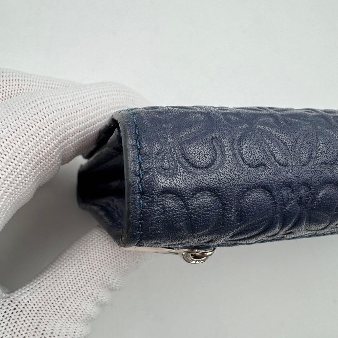 LOEWE リピートアナグラム　長財布　二つ折り　小銭入れあり　保存袋付き