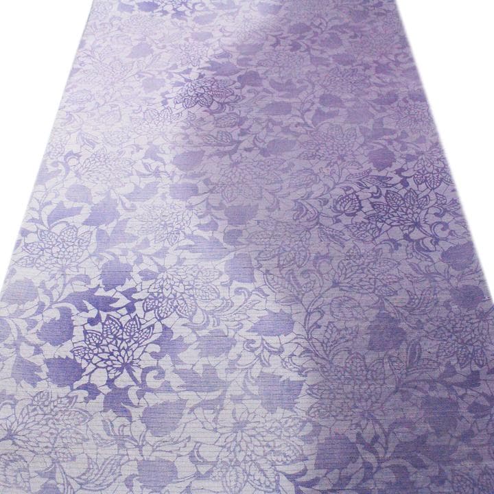 エレガントな【型絵染】　希少な【本場大島紬】の袋帯　お使い勝手抜群の【全通柄】