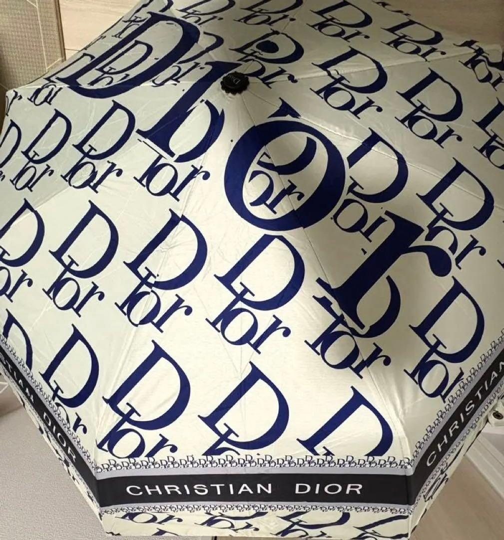 Dior傘　晴雨兼用ロゴプリント