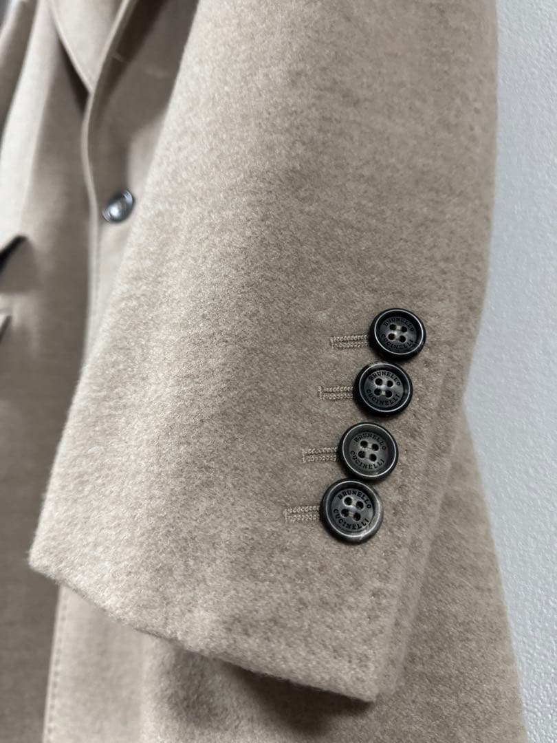 ★最終セール☆ 定価150万円ブルネロクチネリ　チェスターコート ベージュ 48