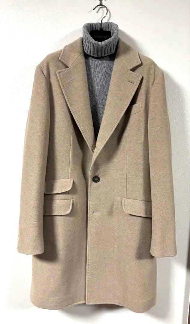 ★最終セール☆ 定価150万円ブルネロクチネリ　チェスターコート ベージュ 48