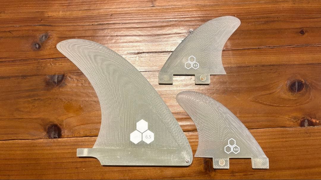 CI MID サーフボードフィンセット 6.5インチ