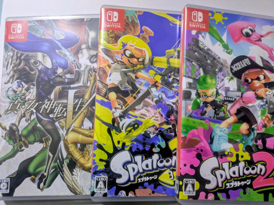 Switch 本体 スプラトゥーン2同梱版＋スプラ3＋女神転生5