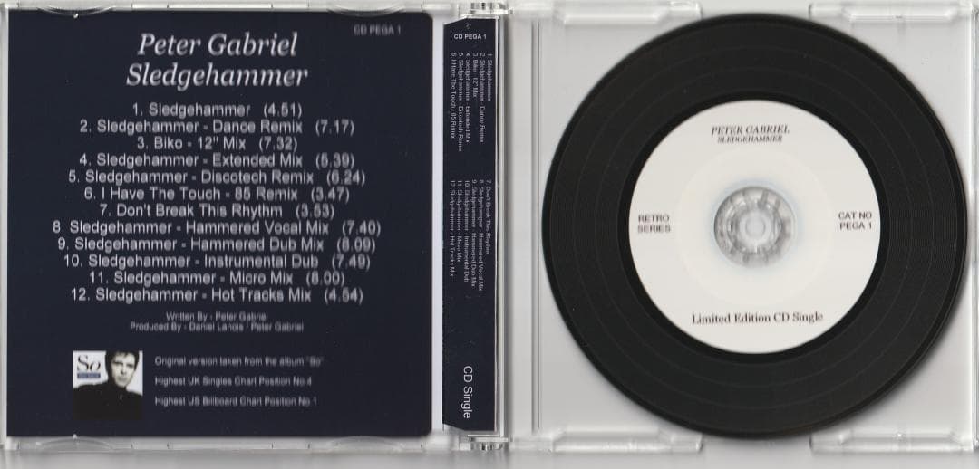 Peter Gabriel - Sledgehammer　リミックス集 CD