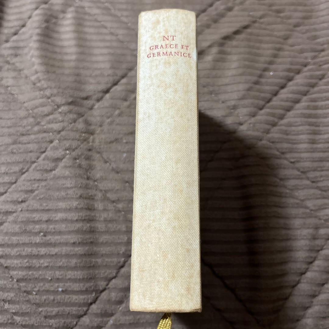 NOVUM TESTAMENTUM ギリシャ語とドイツ語　古書　新約聖書