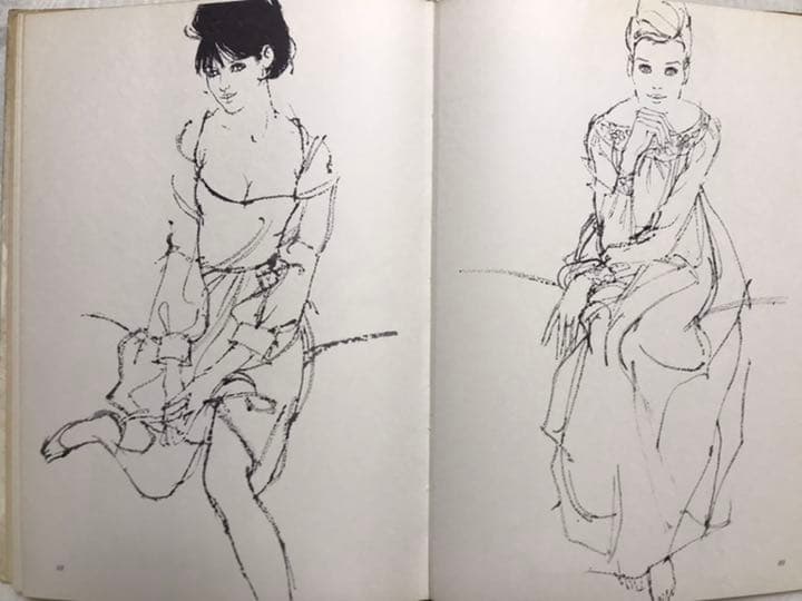 ファニー　ダルナ画集　フランス、パリの女性のシンプルでおしゃれなスタイル画