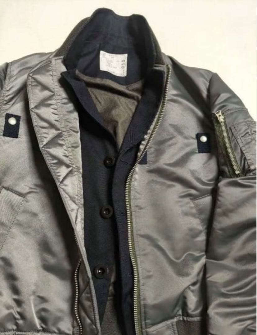 Sacai 2022 MA-1 SCM−050 ドッキング ブルゾン