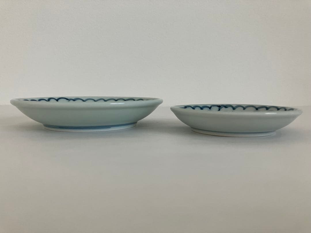 藤太郎窯★染付花弁③セット★大皿盛皿★小皿★取皿★豆皿