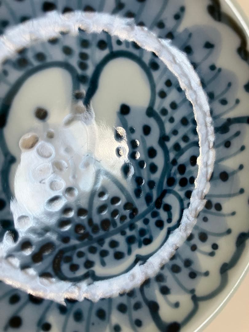 藤太郎窯★染付花弁③セット★大皿盛皿★小皿★取皿★豆皿