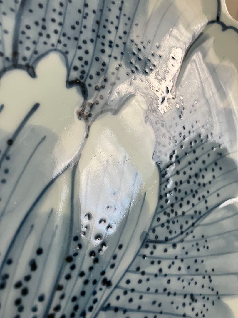 藤太郎窯★染付花弁③セット★大皿盛皿★小皿★取皿★豆皿