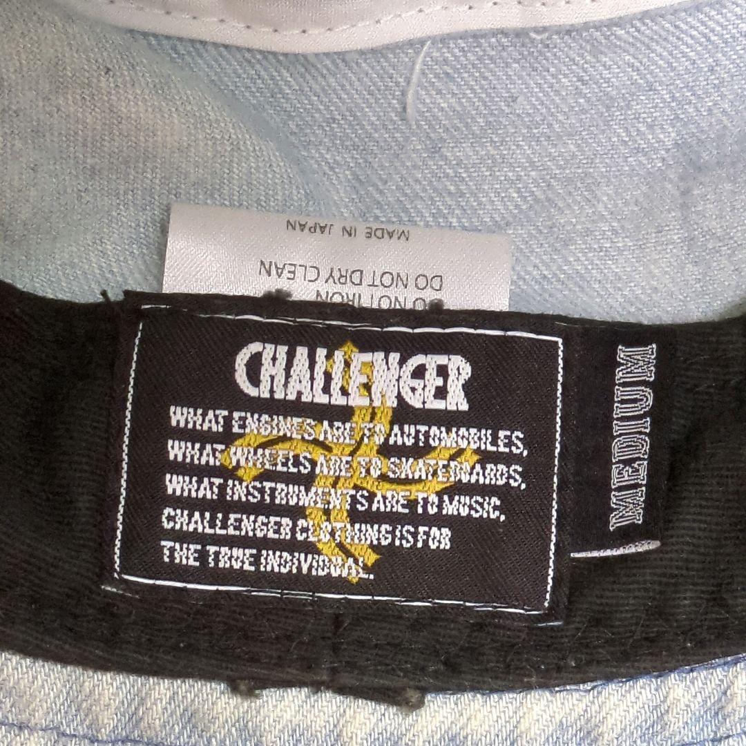 DENIM BUCKET HAT ロゴ 刺繍 帽子 インディゴ M