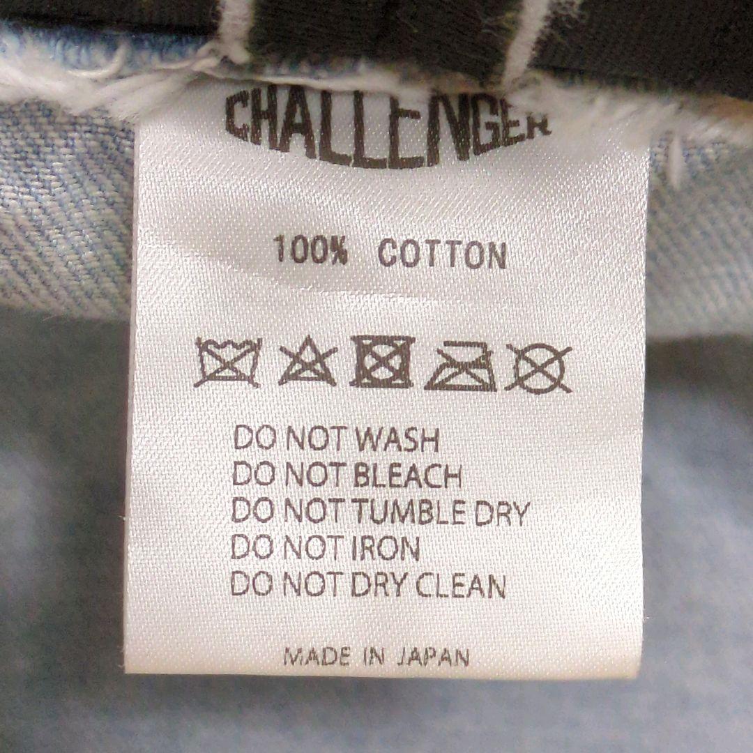 DENIM BUCKET HAT ロゴ 刺繍 帽子 インディゴ M