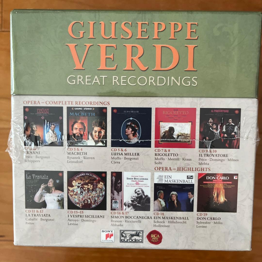ヴェルディ　グレイトレコーディングス　30CD