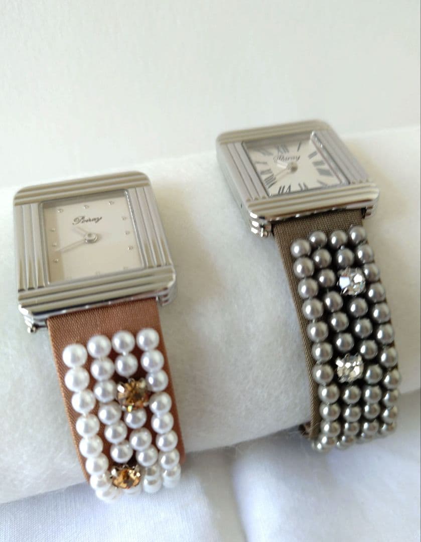 poiray替えベルト☆ポアレ時計ベルト 木馬リボンパールビジュー☆1本の価格