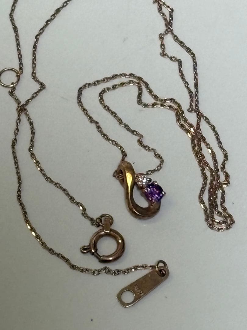 k10アメジストネックレス