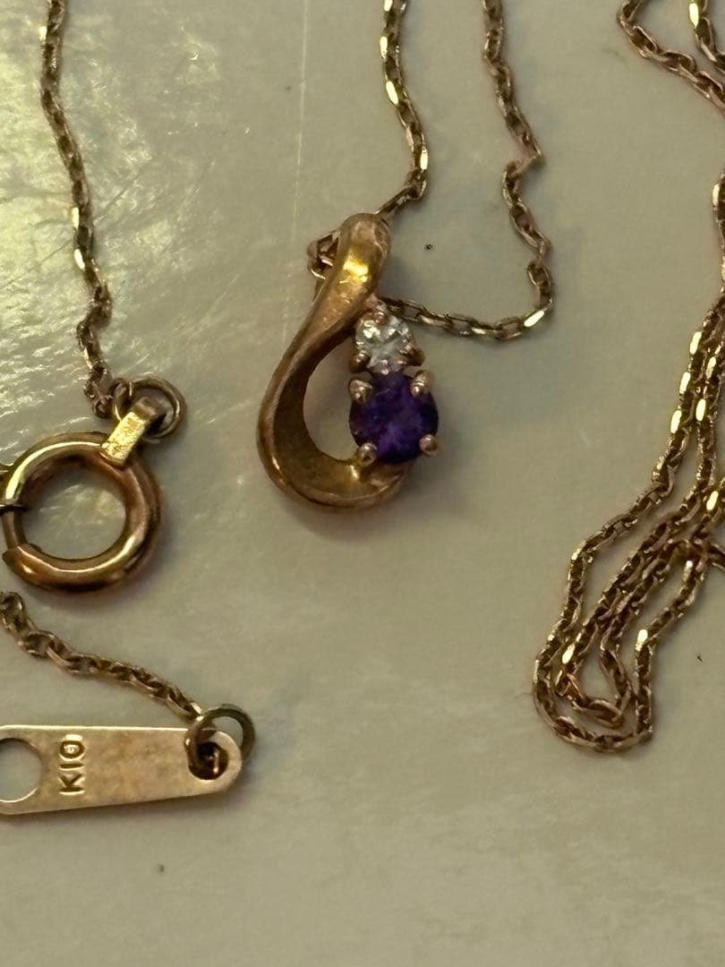 k10アメジストネックレス