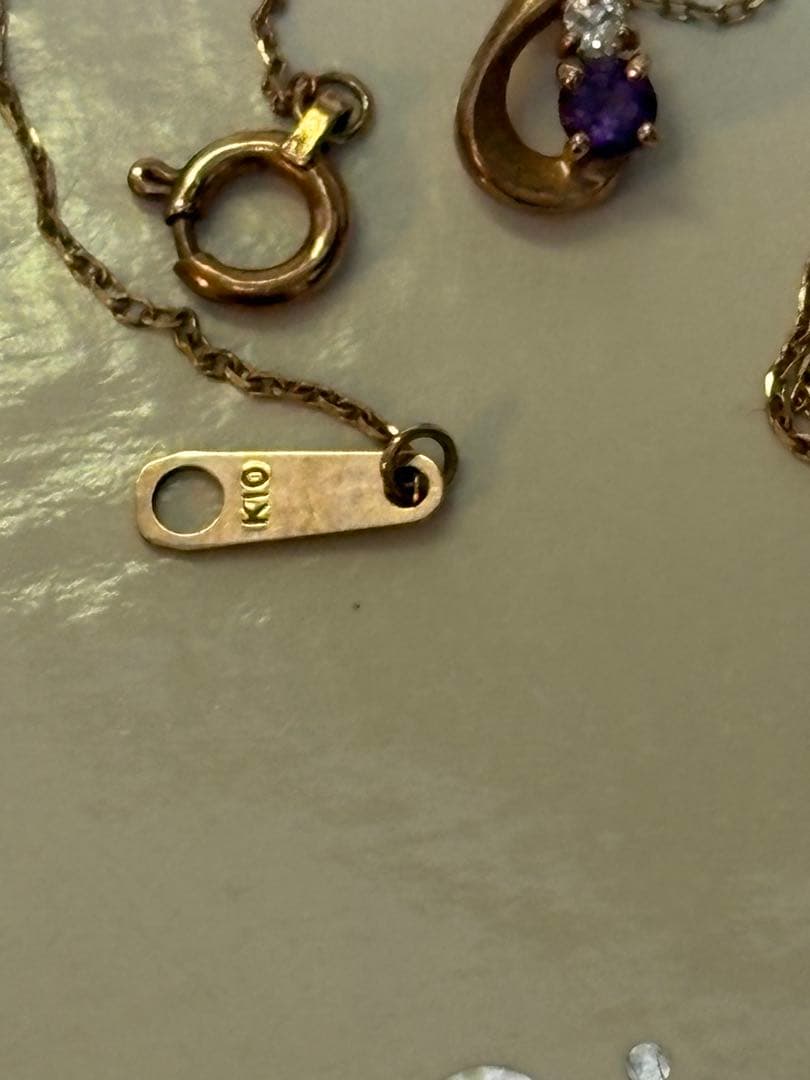 k10アメジストネックレス